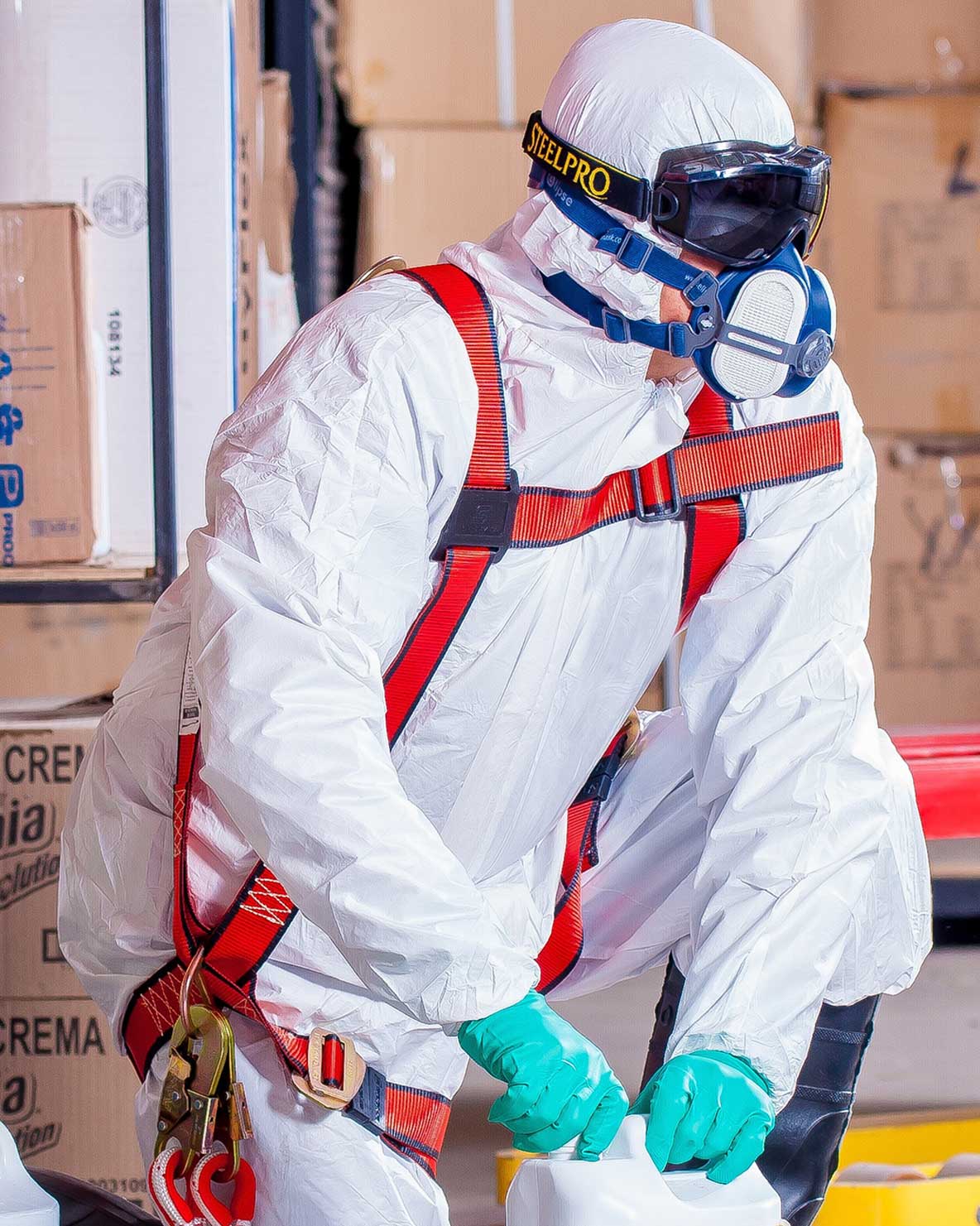 Virus cleaning protective clothing